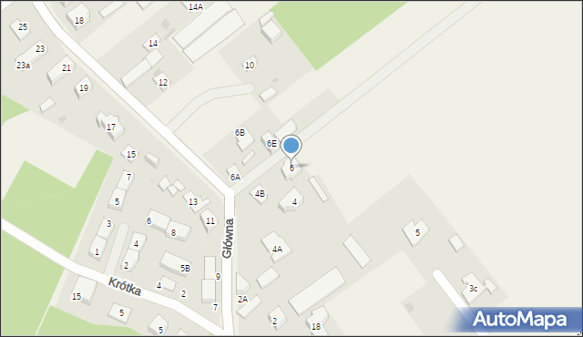 Józefów, Główna, 6, mapa Józefów