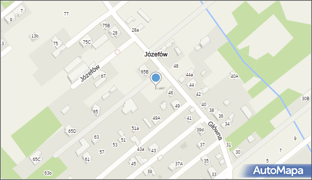 Józefów, Główna, 63c, mapa Józefów