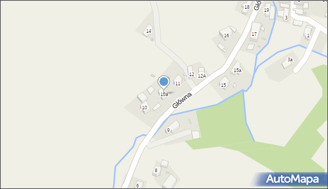 Jugów, Główna, 10a, mapa Jugów