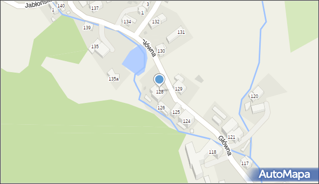 Jugów, Główna, 128, mapa Jugów