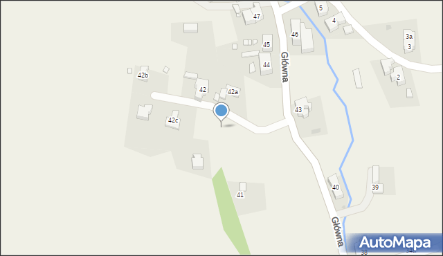 Jugów, Główna, 42e, mapa Jugów