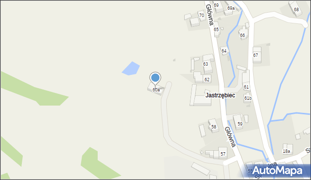 Jugów, Główna, 60a, mapa Jugów