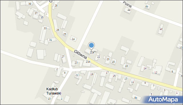 Kadłub Turawski, Główna, 22a, mapa Kadłub Turawski