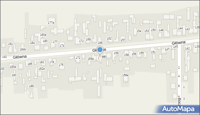 Kalej, Główna, 164, mapa Kalej