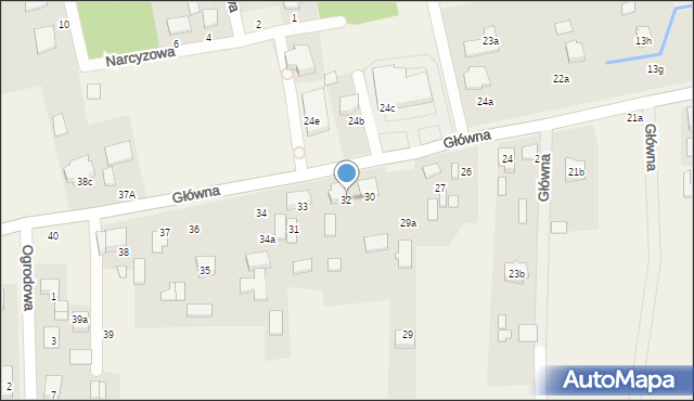 Kalej, Główna, 32, mapa Kalej