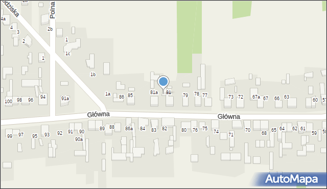 Kalej, Główna, 81b, mapa Kalej