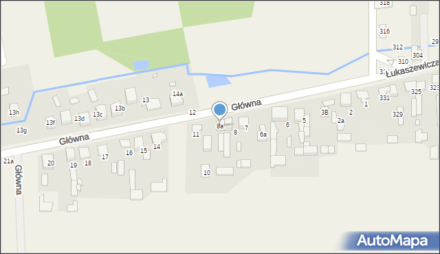 Kalej, Główna, 8a, mapa Kalej