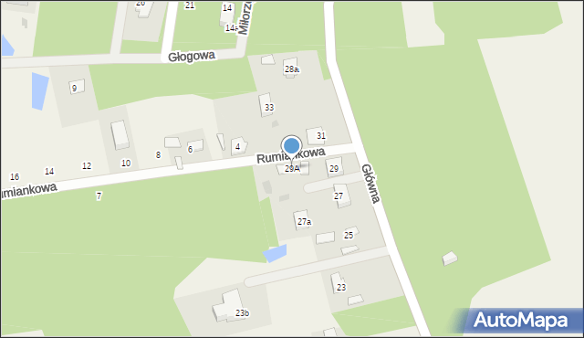 Kaleń, Główna, 29A, mapa Kaleń