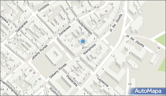 Kalisz, Główny Rynek, 10, mapa Kalisza