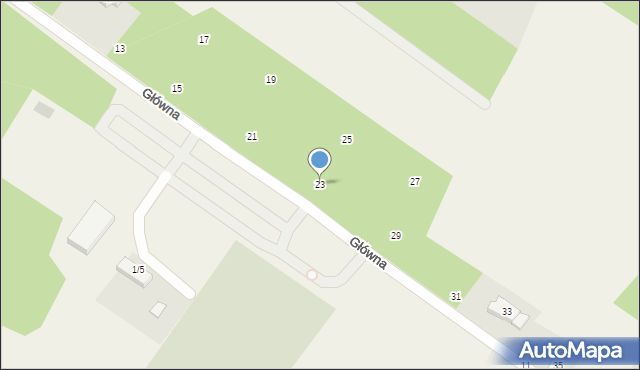 Kalonka, Główna, 23, mapa Kalonka