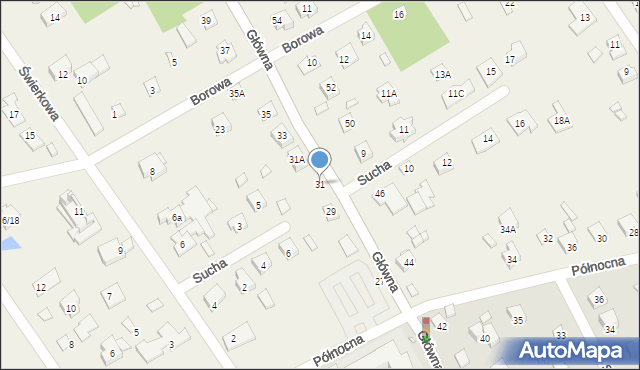 Kamionka, Główna, 31, mapa Kamionka