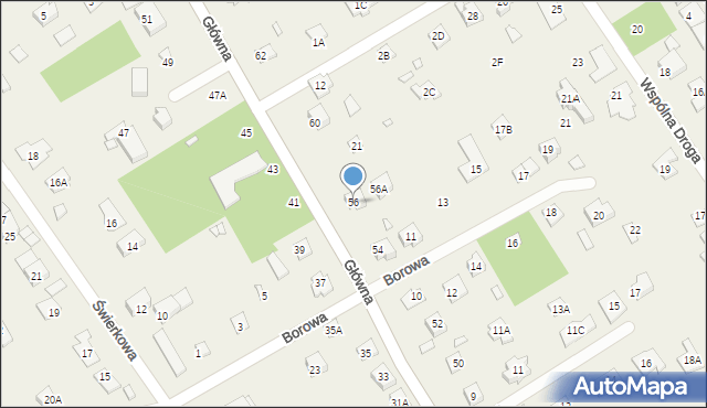 Kamionka, Główna, 56, mapa Kamionka