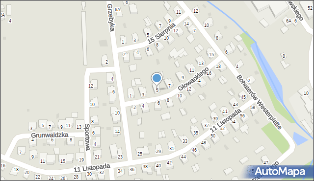 Kańczuga, Głowackiego Adama, 5, mapa Kańczuga