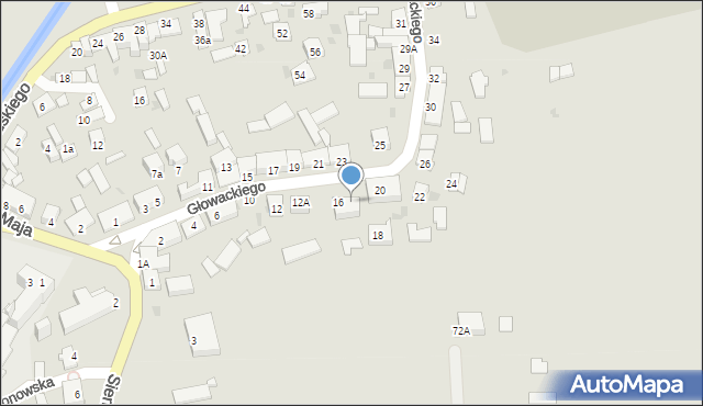 Kazimierza Wielka, Głowackiego Bartosza, 16A, mapa Kazimierza Wielka