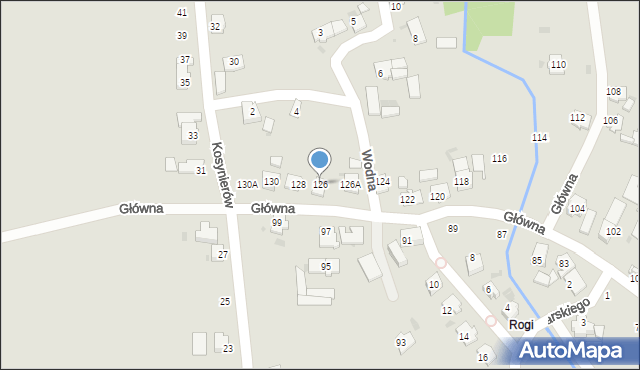 Kędzierzyn-Koźle, Główna, 126, mapa Kędzierzyna-Koźle