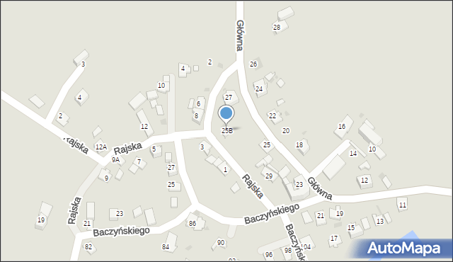 Kędzierzyn-Koźle, Główna, 25B, mapa Kędzierzyna-Koźle