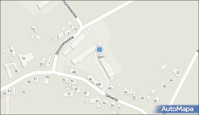 Kędzierzyn-Koźle, Główna, 48A, mapa Kędzierzyna-Koźle