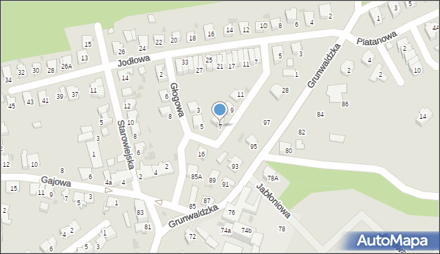 Kędzierzyn-Koźle, Głogowa, 7, mapa Kędzierzyna-Koźle