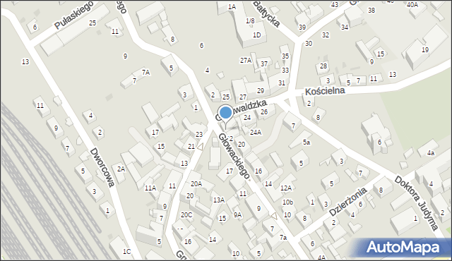 Kędzierzyn-Koźle, Głowackiego Aleksandra, 24, mapa Kędzierzyna-Koźle