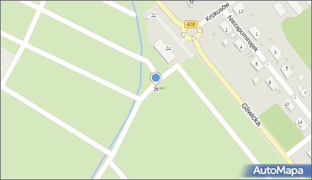 Kędzierzyn-Koźle, Gliwicka, 26, mapa Kędzierzyna-Koźle