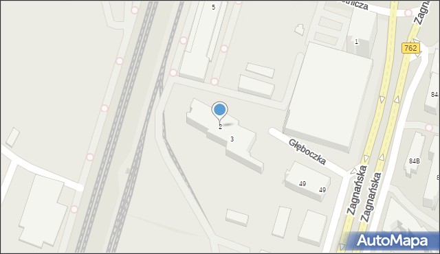 Kielce, Głęboczka, 2, mapa Kielc