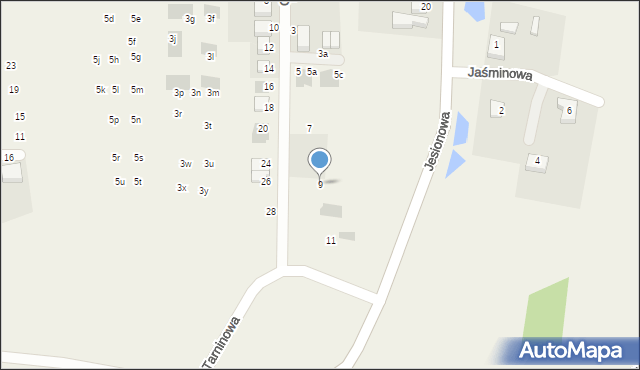 Kiełczówek, Głogowa, 9, mapa Kiełczówek