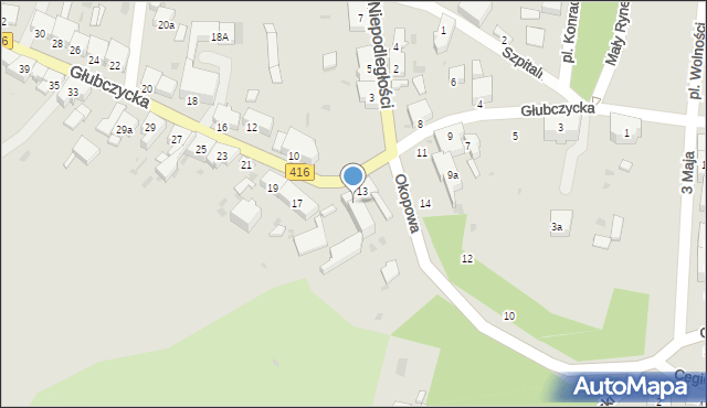 Kietrz, Głubczycka, 15, mapa Kietrz