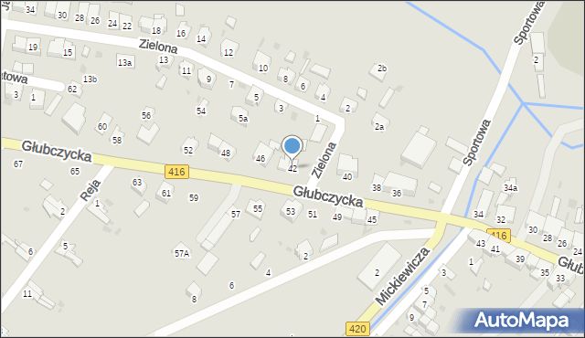 Kietrz, Głubczycka, 42, mapa Kietrz
