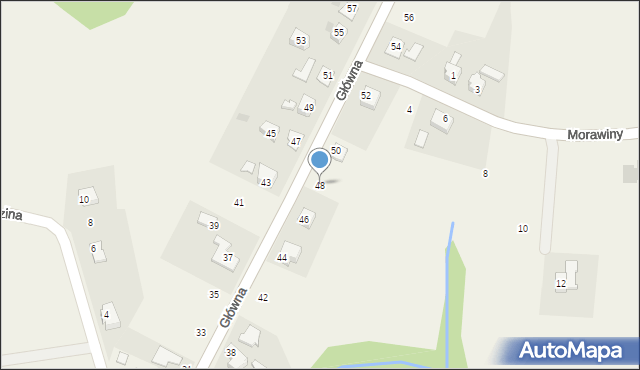 Kisielów, Główna, 48, mapa Kisielów