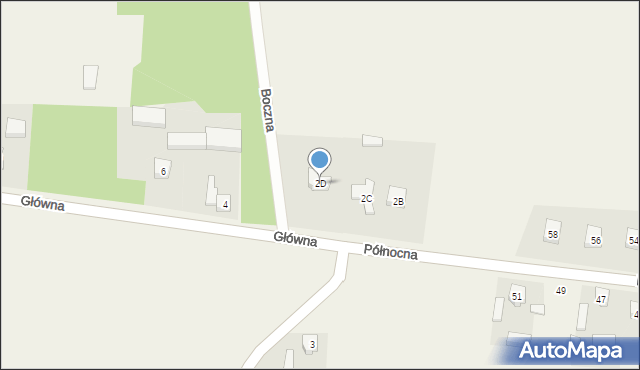 Kleszczów, Główna, 2D, mapa Kleszczów