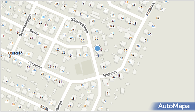 Kłobuck, Głowackiego Bartosza, 43, mapa Kłobuck