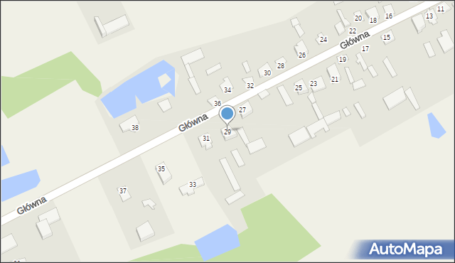 Klukowo, Główna, 29, mapa Klukowo
