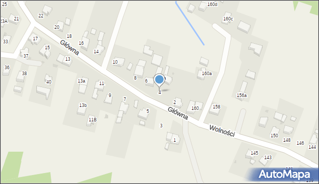 Kobyla, Główna, 4, mapa Kobyla