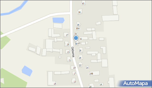 Kobylin-Borzymy, Główna, 30, mapa Kobylin-Borzymy