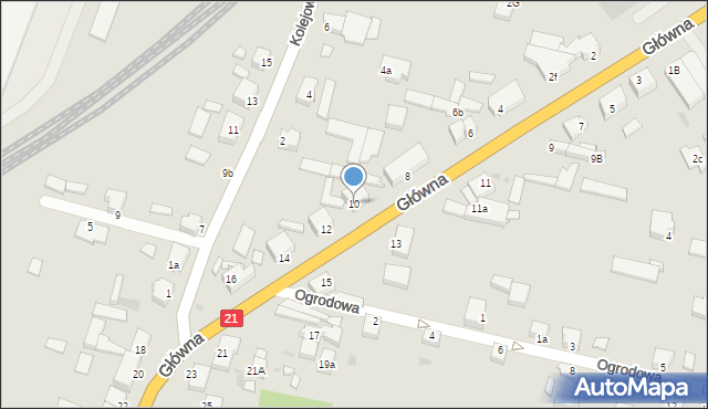 Kobylnica, Główna, 10, mapa Kobylnica