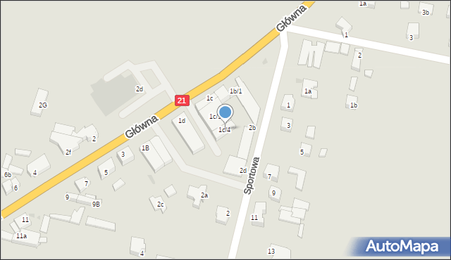 Kobylnica, Główna, 1c/4, mapa Kobylnica