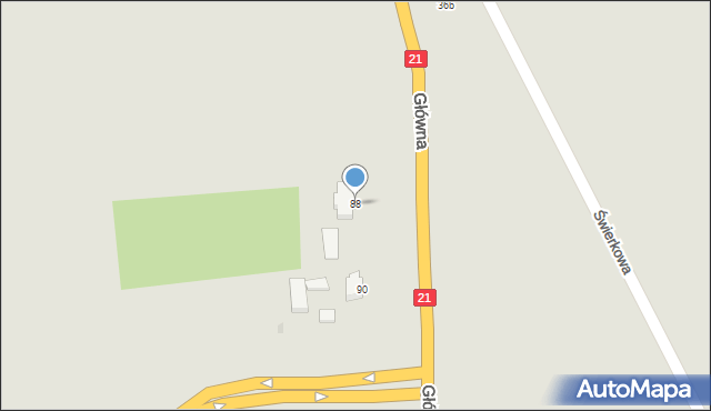 Kobylnica, Główna, 88, mapa Kobylnica