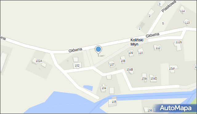 Kolincz, Główna, 103a, mapa Kolincz