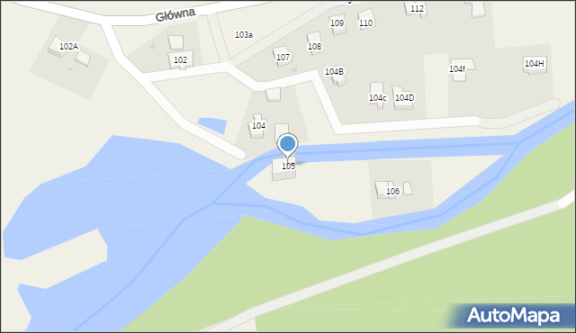 Kolincz, Główna, 105, mapa Kolincz