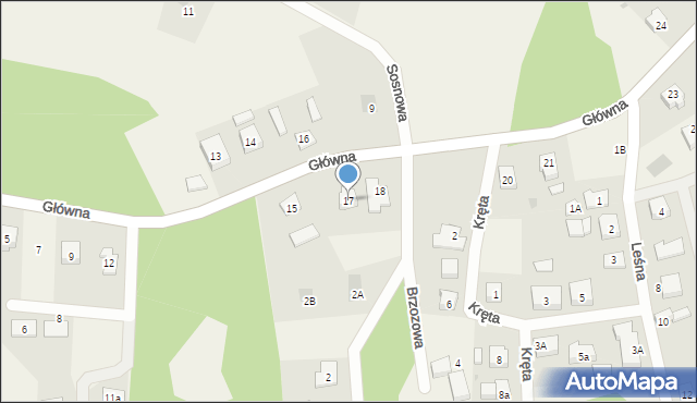 Kolincz, Główna, 17, mapa Kolincz