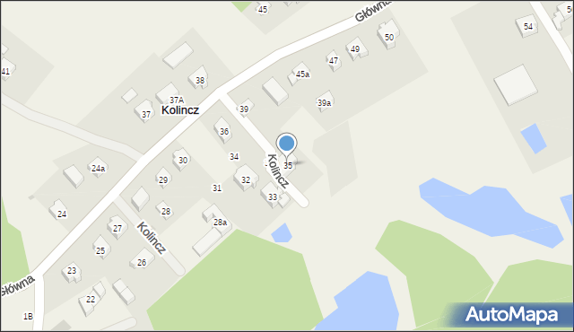Kolincz, Główna, 35, mapa Kolincz