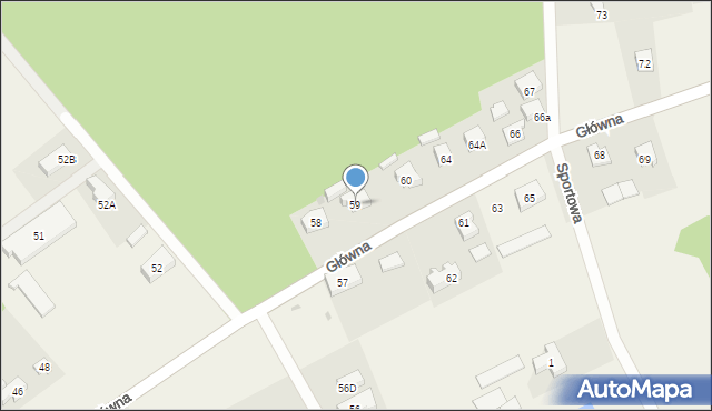 Kolincz, Główna, 59, mapa Kolincz