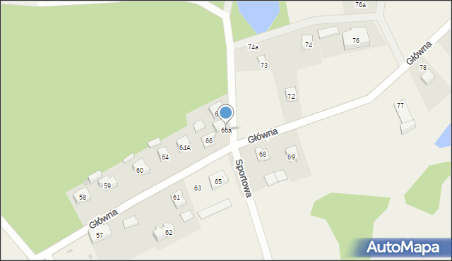 Kolincz, Główna, 66a, mapa Kolincz