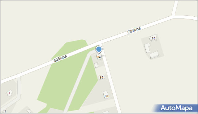 Kolincz, Główna, 84, mapa Kolincz