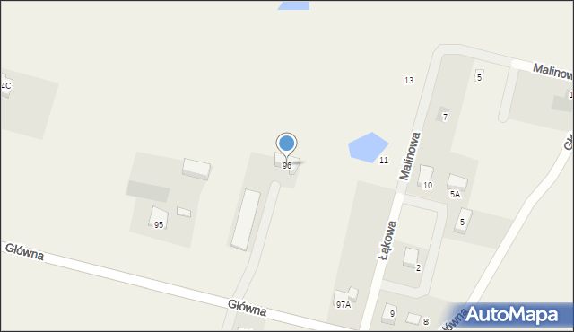 Kolincz, Główna, 96, mapa Kolincz