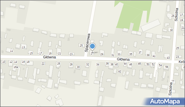 Konary, Główna, 27, mapa Konary