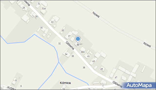 Kórnica, Główna, 39, mapa Kórnica