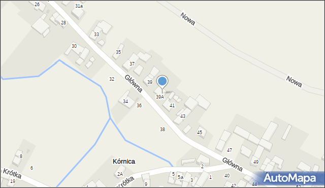Kórnica, Główna, 41a, mapa Kórnica