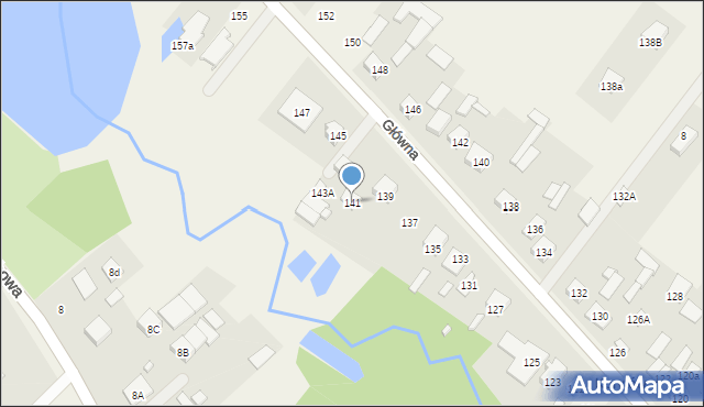 Korytów, Główna, 141, mapa Korytów