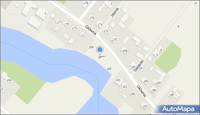 Korytów, Główna, 167, mapa Korytów